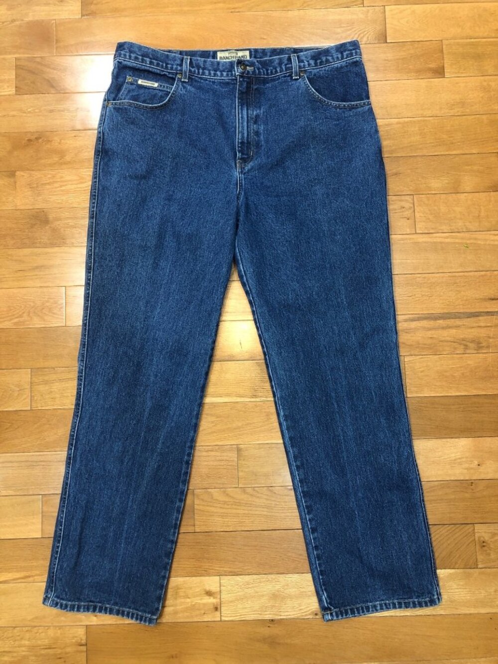 Schaefer Ranch Hand 100% Cotton Straight Leg Blue Jeans Size 40 x 31.5 Workwear